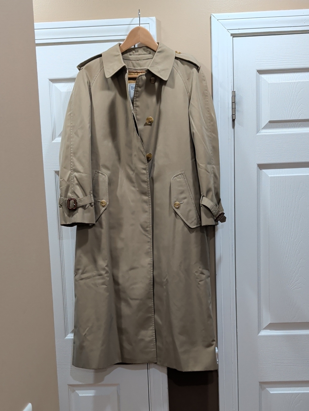 Blueberry's Classic Beige Trench Coat - Women's Long Coat